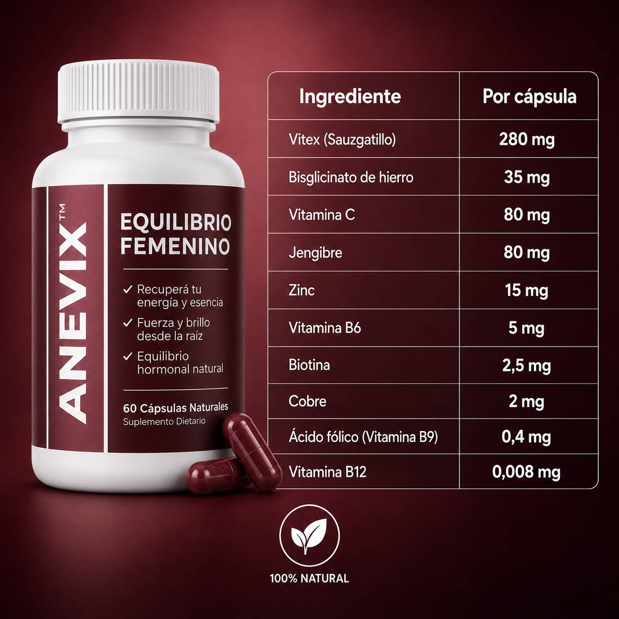 ANEVIX™ | Hierro + Equilibrio Hormonal