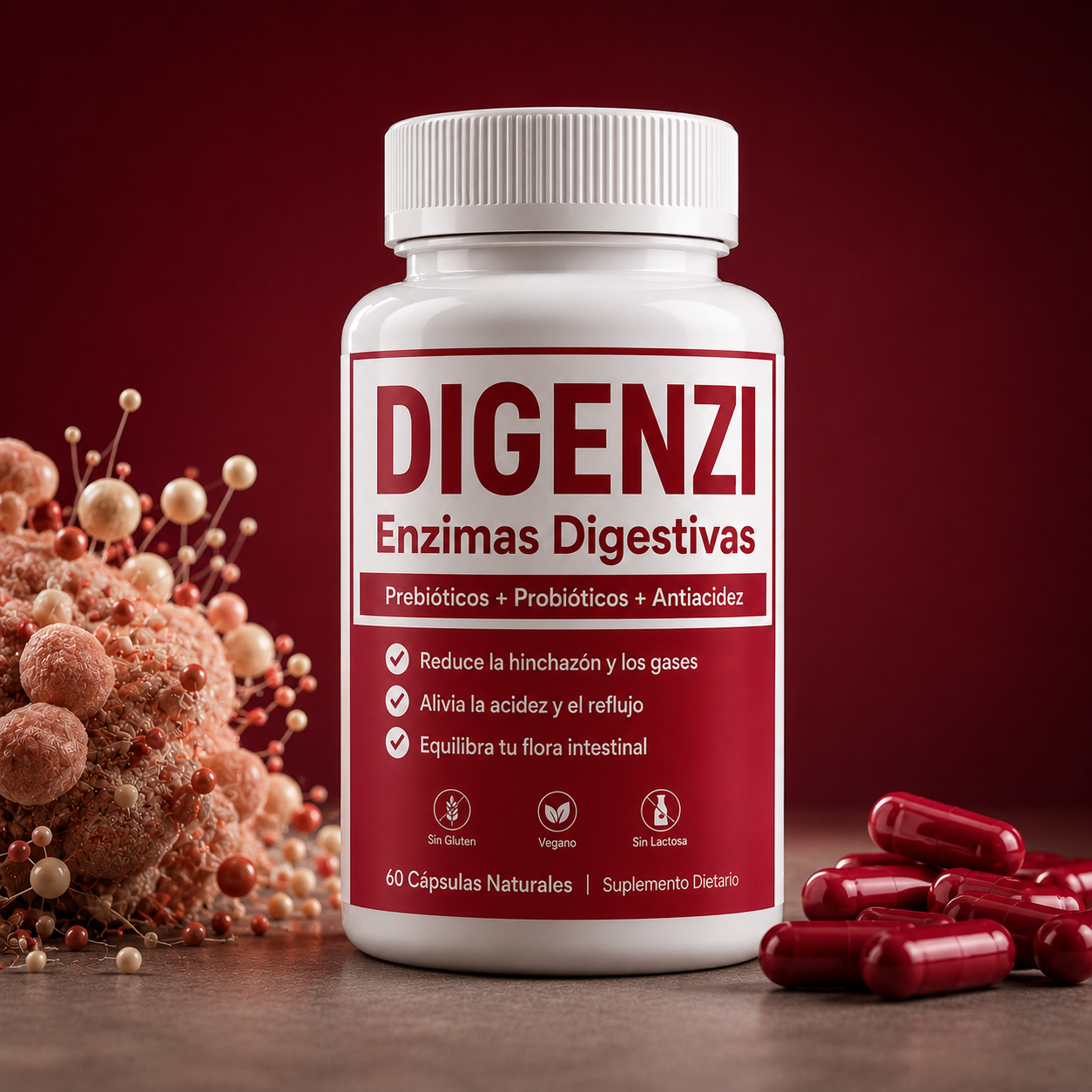 DIGENZI | Enzimas Digestivas, Probióticos y Antiacidez