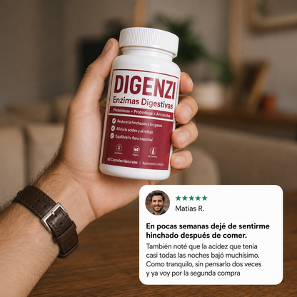 DIGENZI | Enzimas Digestivas, Probióticos y Antiacidez